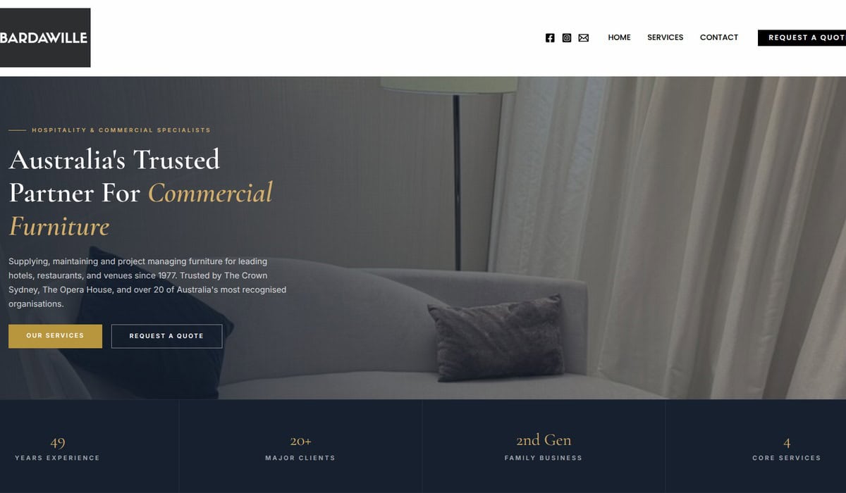 Bardawille website preview