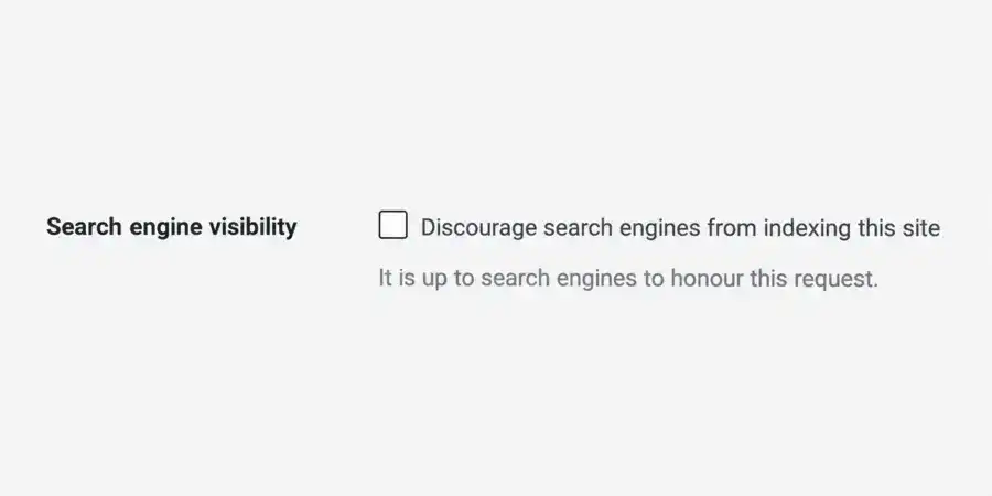 Website not showing on Google? WordPress search engine visibility checkbox shown unticked